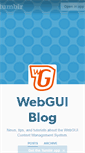 Mobile Screenshot of blog.webgui.org